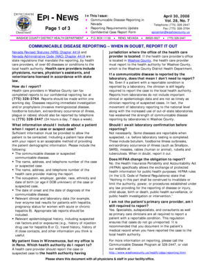 Communicable Disease Reporting Form