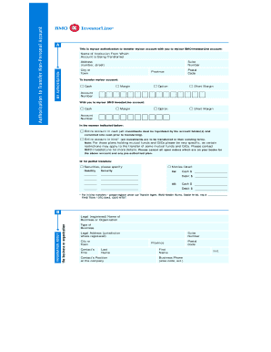 Authorization to Transfer Non-Personal Account