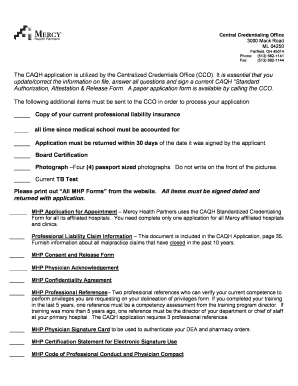 CAQH Standard Authorization Form