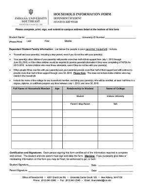 Household Information Form