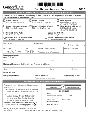 ConnectiCare Medicare Advantage Enrollment Form
