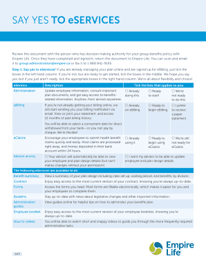 Empire Life eServices Enrollment Form