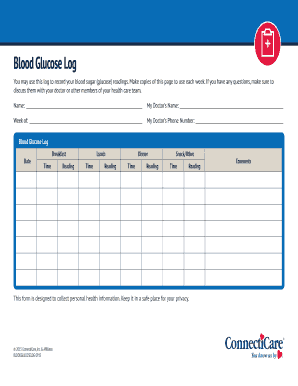 Blood Glucose Log