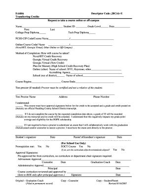 Paulding County Online Course Request Form