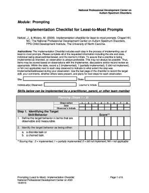 Implementation Checklist for Least-to-Most Prompts
