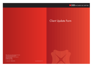 Client Update Form for DBS Vickers Securities