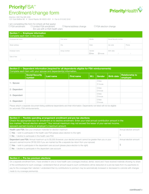 FSA Enrollment/Change Form