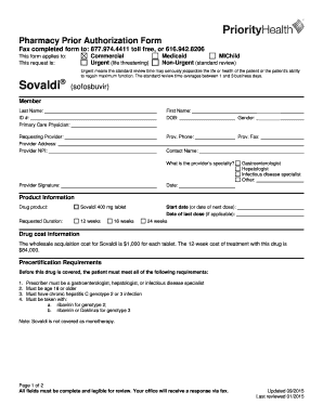 Pharmacy Prior Authorization Form