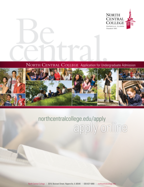 North Central College Undergraduate Admission Application