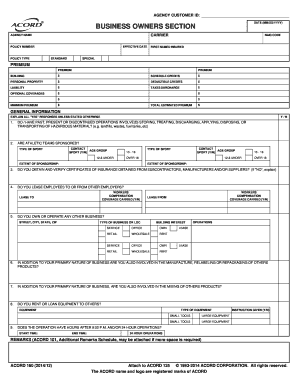 Commercial Property Insurance Application