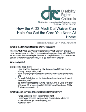 Fillable Online How the AIDS Medi-Cal Waiver Can Fax Email Print ...