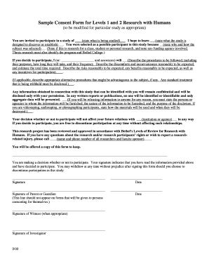 Human Research Consent Form