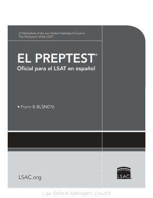 Examen de práctica LSAT Forma E-8LSN076