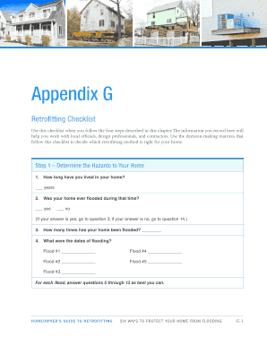 Homeowner's Retrofitting Checklist