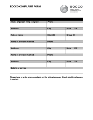EOCCO Complaint Form