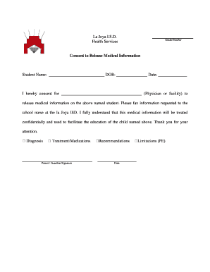 Consent to Release Medical Information