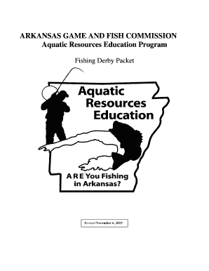 Fishing Derbies Application Packet - Arkansas Game and Fish