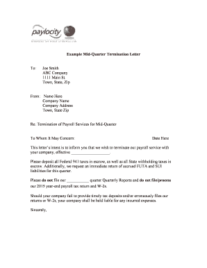 Resignation letter with render - Term Letter Template - Mid Quarter Start - Paylocity