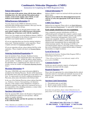 CMDX Requisition Form