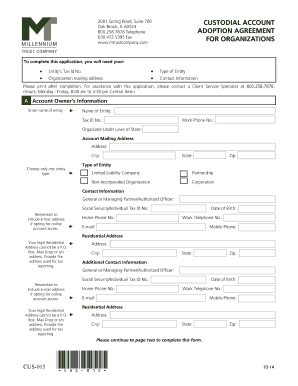 CUS-015 Form Template
