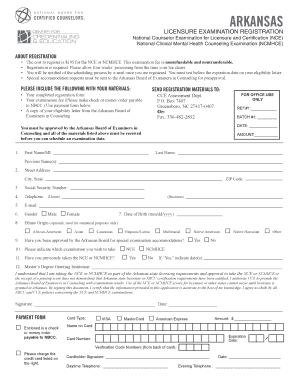 Mental status examination sample - ARKANSAS - National Board for Certified Counselors - nbcc