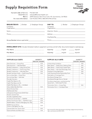 Supply Requisition Form