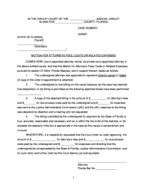 Motion for Attorney's Fees