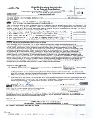 Form 990 Tax Return for Exempt Organizations