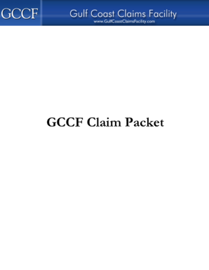 Gulf Coast Claims Facility Claim Form