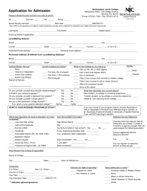 Colorado College Application Form