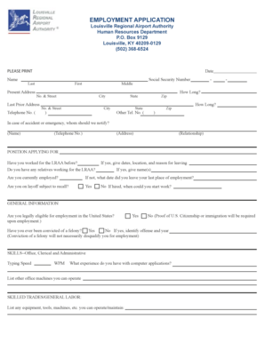 Employment Application Form
