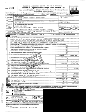 IRS Form 990 2012