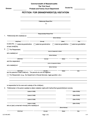 Petition for Grandparent Visitation