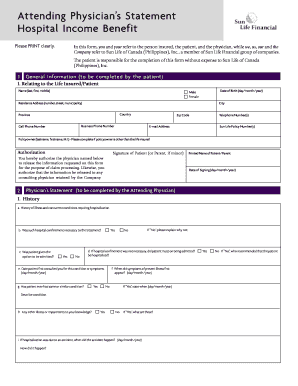 Attending Physician’s Statement