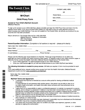 Child Proxy Form