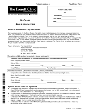 Adult Proxy Form