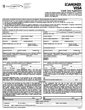 Credit Card Application Form