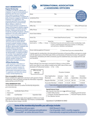 IAAO Membership Application Form