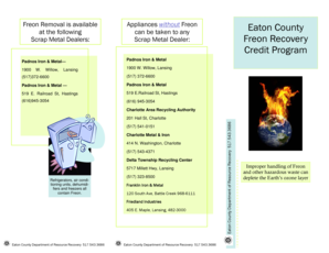 Eaton County Freon Recovery Reimbursement Application