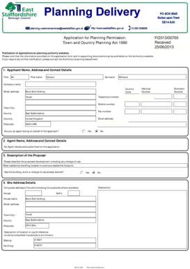 UK Planning Permission Application Form