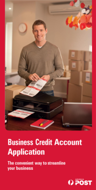 Australia Post Business Credit Account Application
