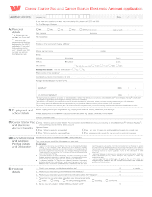 Westpac Career Starter Pac Application