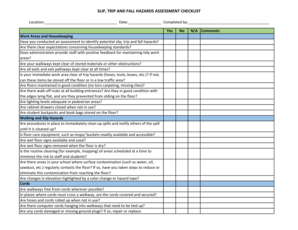 risk assessment slips and trips