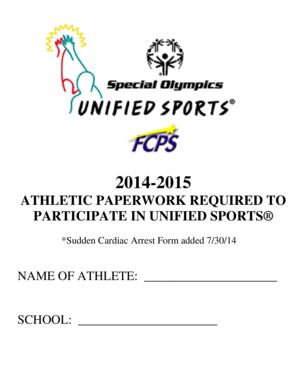 Special Olympics Maryland Interscholastic Unified Sports Application