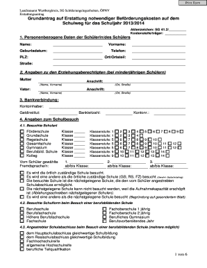 Erstattungsantrag
