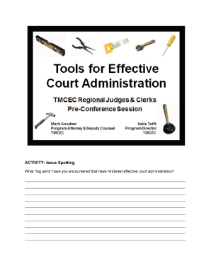 Judicial Duty Issue Spotting Form