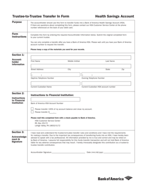 Trustee-to-Trustee Transfer Form