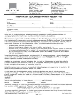 72(Q) Substantially Equal Periodic Payment Form