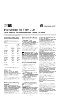 Instructions for Form 709