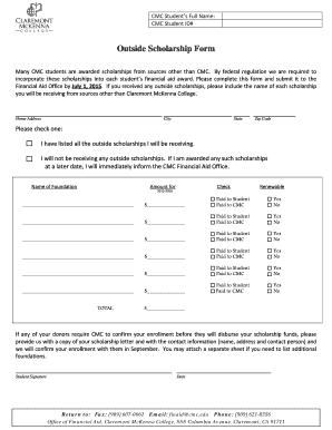 Outside Scholarship Form